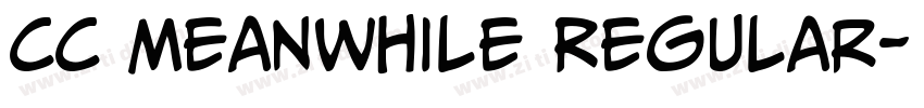 CC Meanwhile Regular字体转换